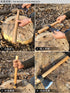 Carbon Steel Forged Battle Axe Outdoor Axe Flying Axe Camping Axe Mountain Cutting Outdoor Wood Cutting Axe Nordic Battle Axe