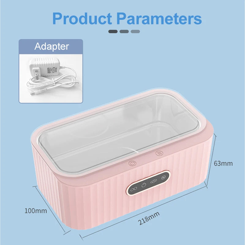 Ultrasonic Cleaner  Frequency Washing Machine for Jewelry Parts Glasses Manicure Stones Watch Razor Brush Ultrasonic Cleaning