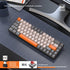 60% Wireless Mechanical Keyboard Bluetooth Dual Mode Hot-Swappable Mini 68-Key Red Switch for PC PS4 Xbox iPhone iPad