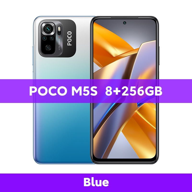 Global Version POCO M5s Smartphone 64GB/128GB NFC MTK G95 Octa Core 64MP Quad Camera 6.43" AMOLED Dotdisplay 33W