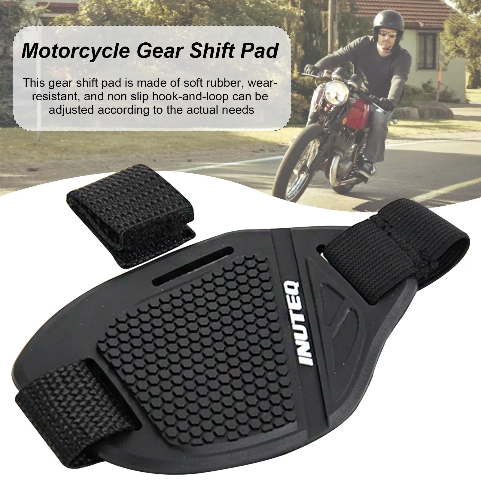 Motorcycle Shoe Cover Guards Motorcycle Gear Shift Pad Adjustable Durable Boot Protector Anti-skid Gear Shifter Shoe Protection