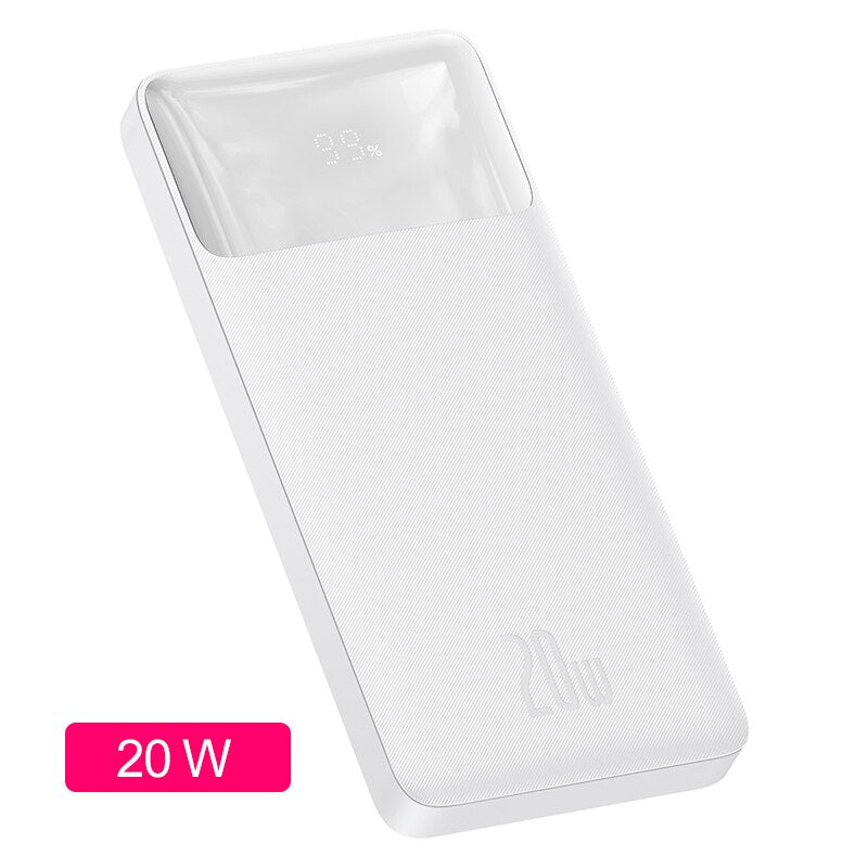 Baseus Power Bank 10000mAh PD 20W Fast Charging For iPhone 14 13 12  Xiaomi PoverBank Portable Charger Powerbank
