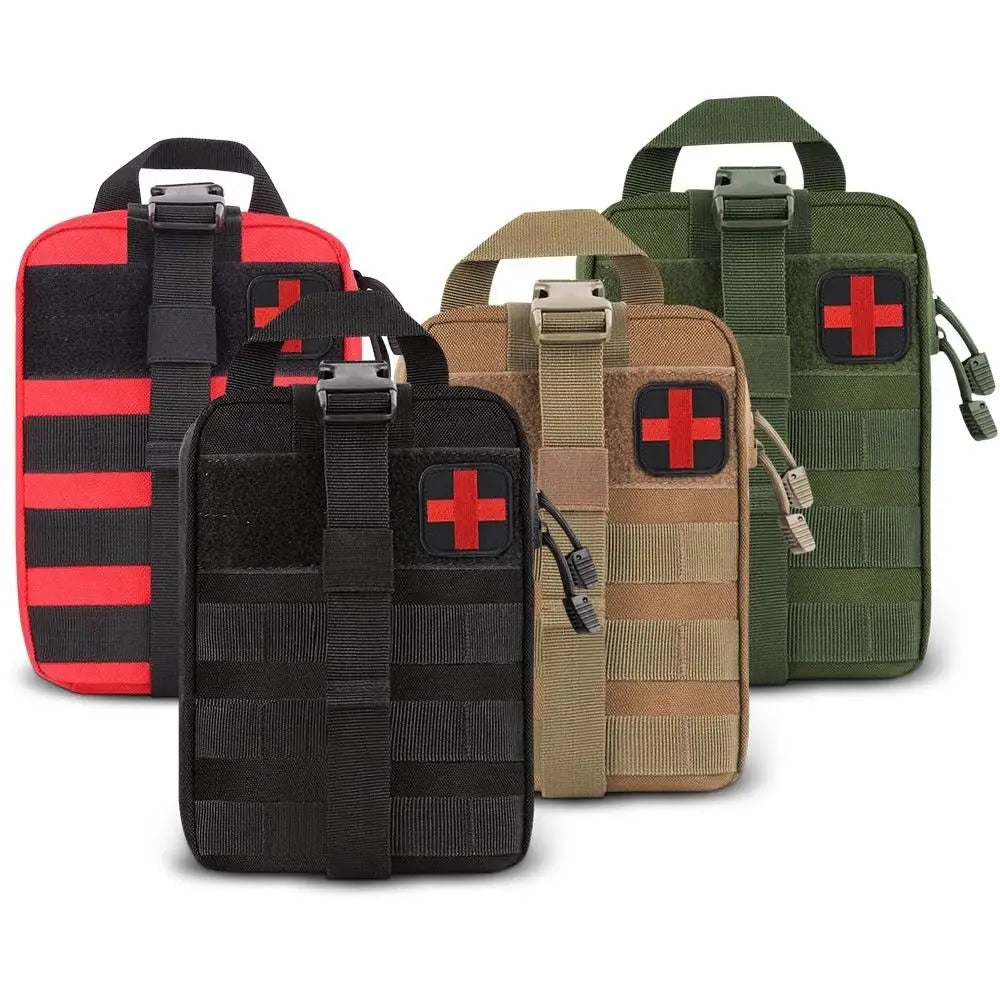 Tactical Waist Pack Camping Climbing Bag Black Emergency Case Outdoor Water First Aid Kits Travel Oxford Cloth