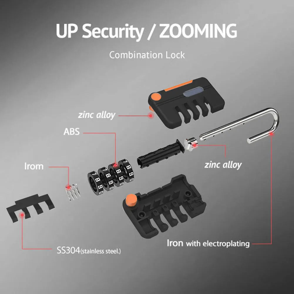 2pcs Resettable Combination Padlock Waterproof Travel High Security Password Zinc Alloy Suitcase Heavy Duty Luggage Lock 4 Digit