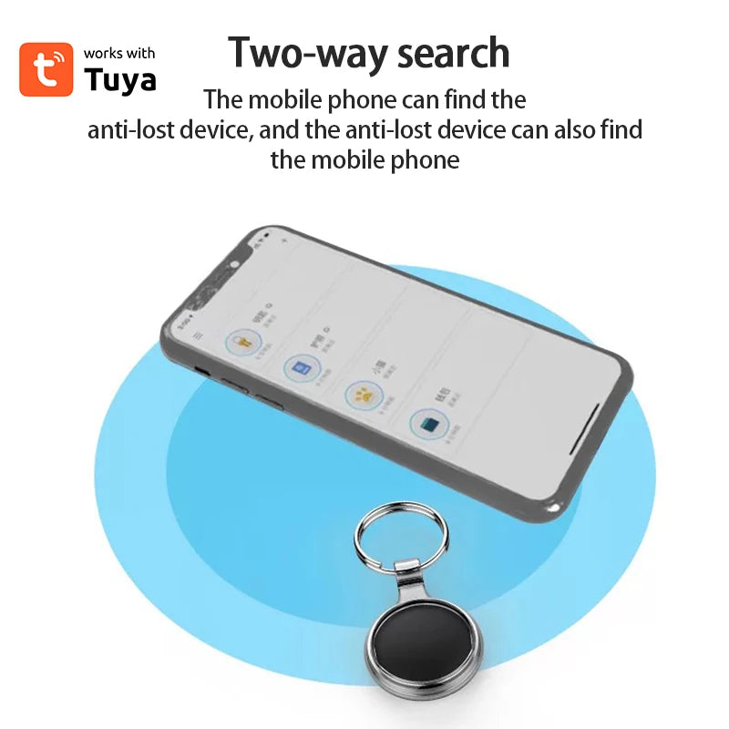 Tuya/Smart Life Bluetooth GPS Tracker Smart Airtag Key Anti-lost Device Pet Anti-lost Location Multiple Colors Smart Tracker