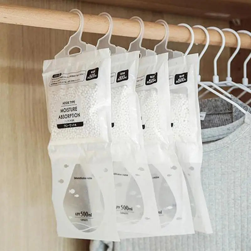 Drying Agent Hygroscopic Anti-Mold Desiccant Bags New Hanging Wardrobe Hanging Moisture Bag Closet Cabinet Wardrobe Dehumidifier