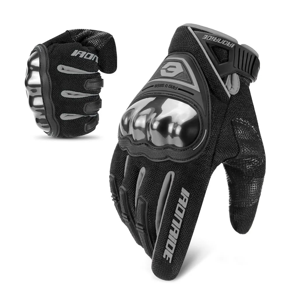 Men Breathable Full Finger Racing Motorcycle Gloves Touch Screen Moto Gloves Women Quality Stylishly Antiskid Wearable Gloves