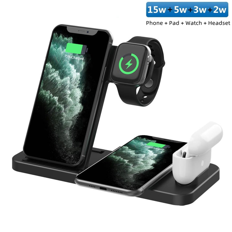 FDGAO 25W 4 in 1 Wireless Charger Induction Charging Stand for iPhone 14 13 12 11 8 Airpods 3 Pro Apple iWatch 7 Charge Station