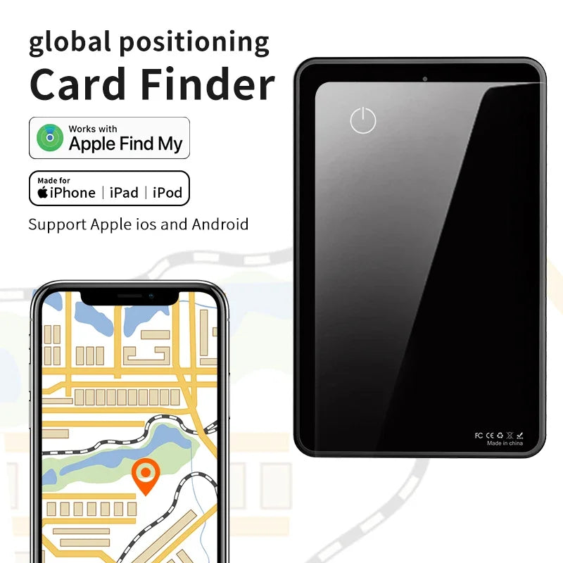 Air Smart Card Airtag GPS Tracker Locator IPX6 Waterproof Ultrathin Tracking Tag Wallet Card Finder for Apple Find Locator