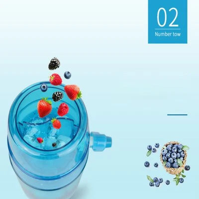 ZK30 Handle DIY Ice Crusher Manual Multifunction Portable Ice slush Maker Cone Smoothie Ice Block Making Machine Ice Maker