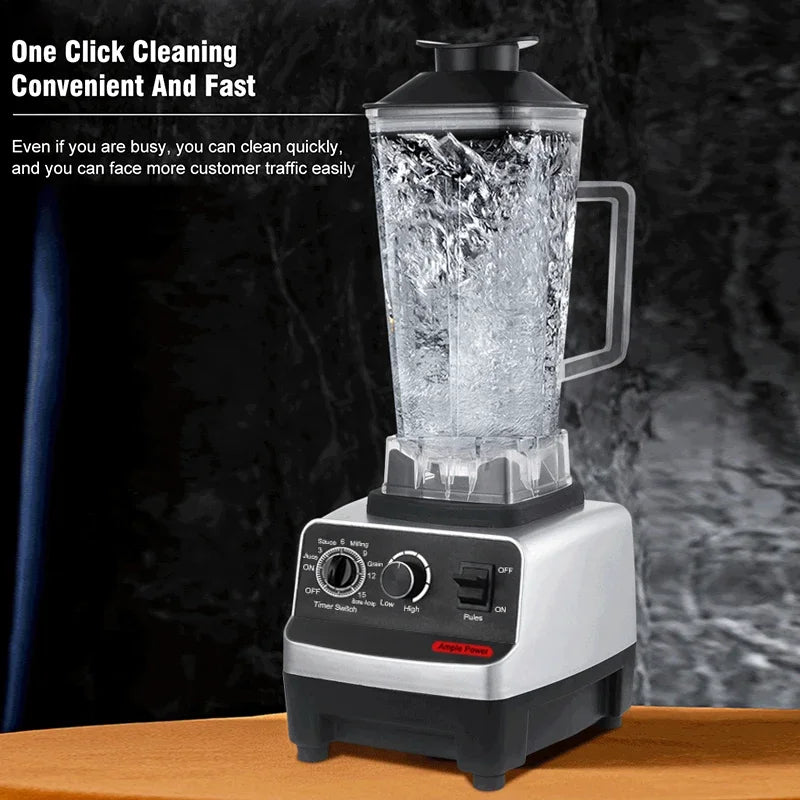 2000W Smart Commercial Timer Blender Fruit Juicer Food Processor Ice Smoothies Blender Mixer High Power Juice Maker Crusher