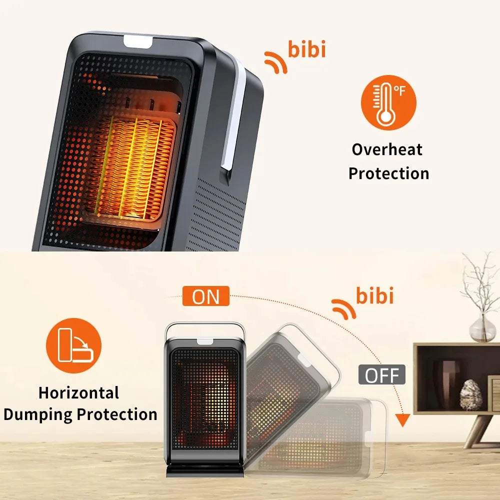 Xiaomi Electric Heater for Home Indoor 1000W Winter Space PTC Ceramic Heating Fan 4 Modes 8H Timer Remote Control for Bedroom