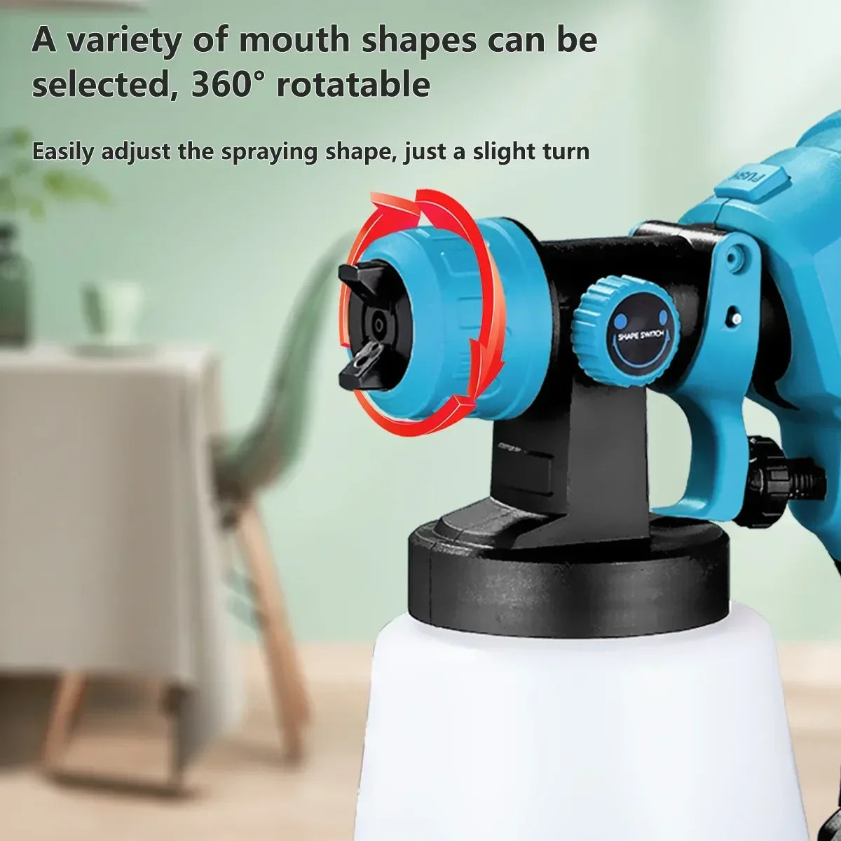 1000ML Cordless Electric Spray Gun With 3 Nozzle Flow Control Airbrush High Power Paint Sprayer Airbrush For Makita 18V Battery