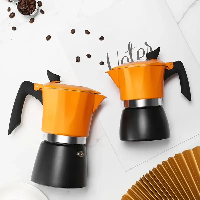 Mongdio Moka Pot Italian Coffee Maker Small Household Electric Clay Oven Espresso Extractor Coffee Pot