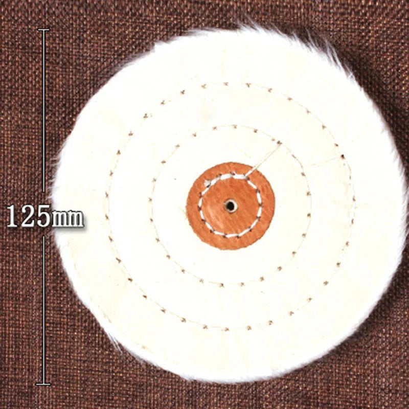 50-200mm White Cotton Lint Cloth Buffing Wheel Gold Silver Jewelry Mirror Polishing Wheel Grinder Tool Polishing Disc Polisher