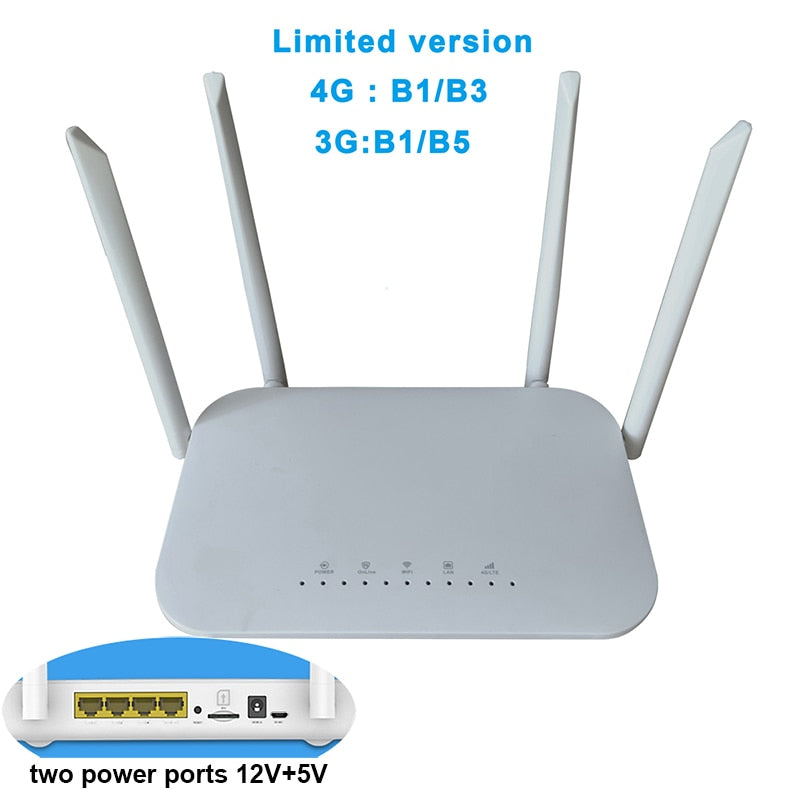 4G CPE 4G wifi router SIM card Hotspot CAT4 32 users RJ45 WAN LAN wireless modem LTE router