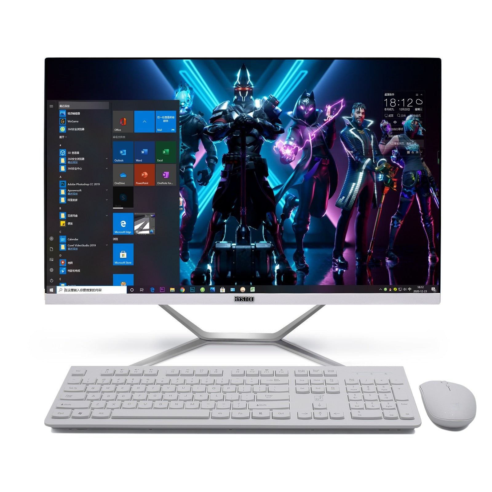 High Quality Desktop Computer 27 Inch All in One Gaming PC intel i7 8 core with Geforce NVIDIA GTX1650 GDDR5 Gamer using
