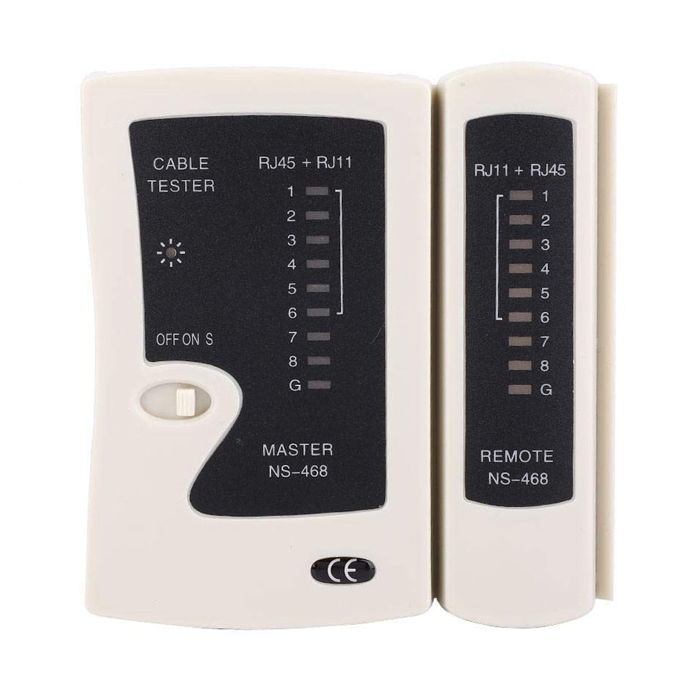 LAN Network Cable Tester Continuity Tester For RJ45 RJ11 RJ12 Twisted Pair Connections CAT5/CAT6/CAT7 UTP LAN Wire Test Tool
