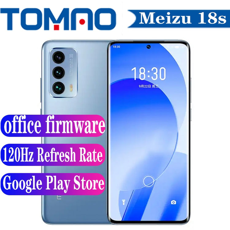Original Meizu 18s 5G Mobile Phone 6.2inch SuperAMOLED 120Hz Refresh Rate Octa Core Snapdragon 888 Plus 64MP Camera 4000mAh NFC