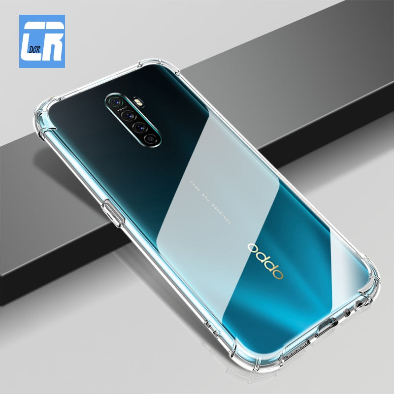 Transparent Case for OPPO Reno 2Z A9 A5 2020 R17 R15 A72 Shockproof Airbag Case for Realme GT X7 6 X XT 5 3 X2 8 Pro Phone Cases