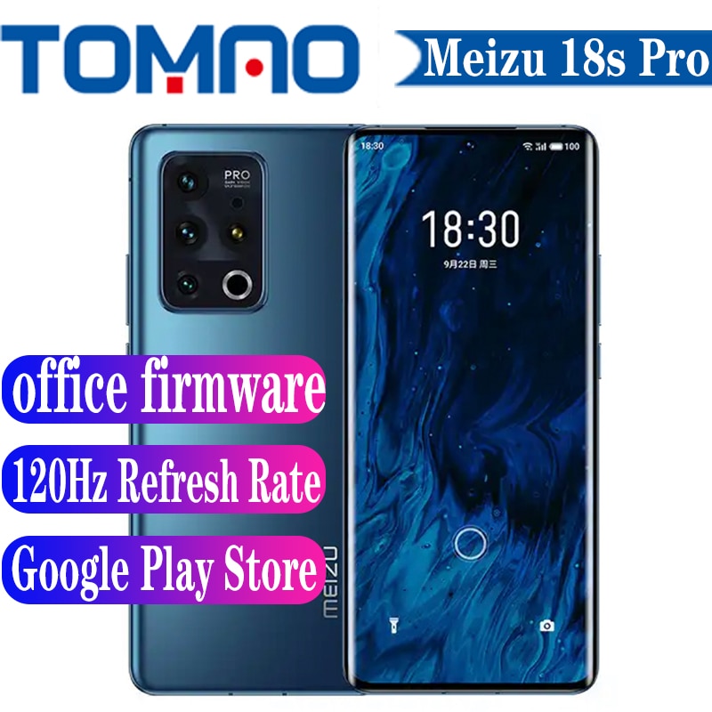 Original Meizu 18s Pro 5G Mobile Phone 6.7" 120Hz 8GB 12GB RAM 128GB 256GB ROM Snapdragon 888 Plus 4500mAh 40W 50MP Camera NFC