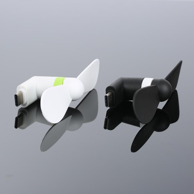 1PC Portable Mini 2 In 1 Mobile Phone Fan Type C Adapter  Smartphone For Android Hanldheld Cooling Fan