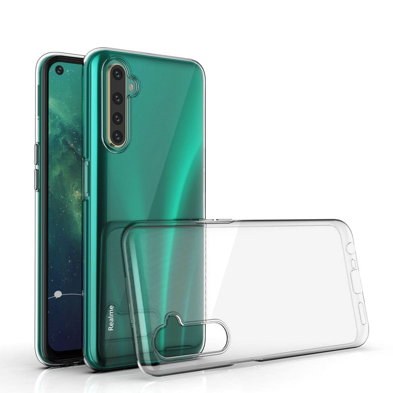 Ultra-thin Transparent Phone Case For OPPO Realme V11 V15 C20 C17 C12 C15 C11 C2 7i 5i 6i X7 X50 X2 7 6 5 3 Pro Soft TPU Cover