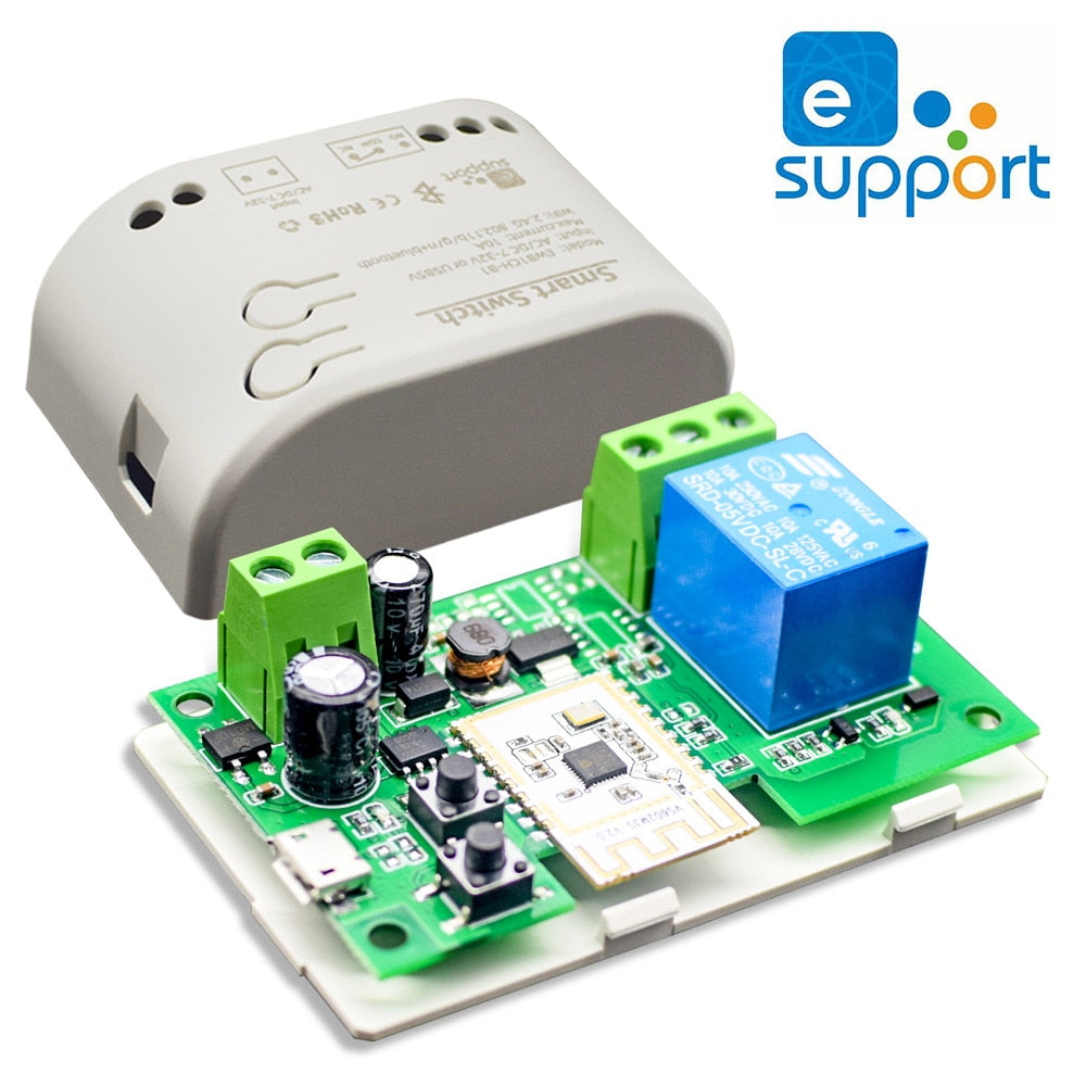 1CH RF Smart Switch 12V 24V 220V AC DC WIFI Ewelink Remote Control  Garage Door Opener Switch 10A Relay Self-locking inching