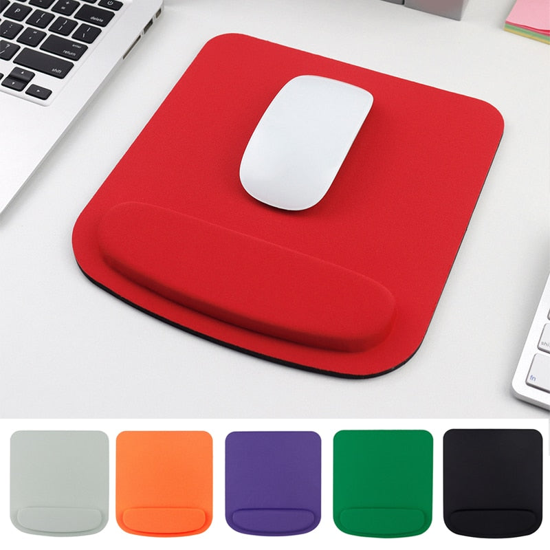 Mouse Pad EVA Support Wristband Gaming Mousepad Solid Color Mice Mat Comfortable Mouse Pad With Wrist Rest For PC Laptop