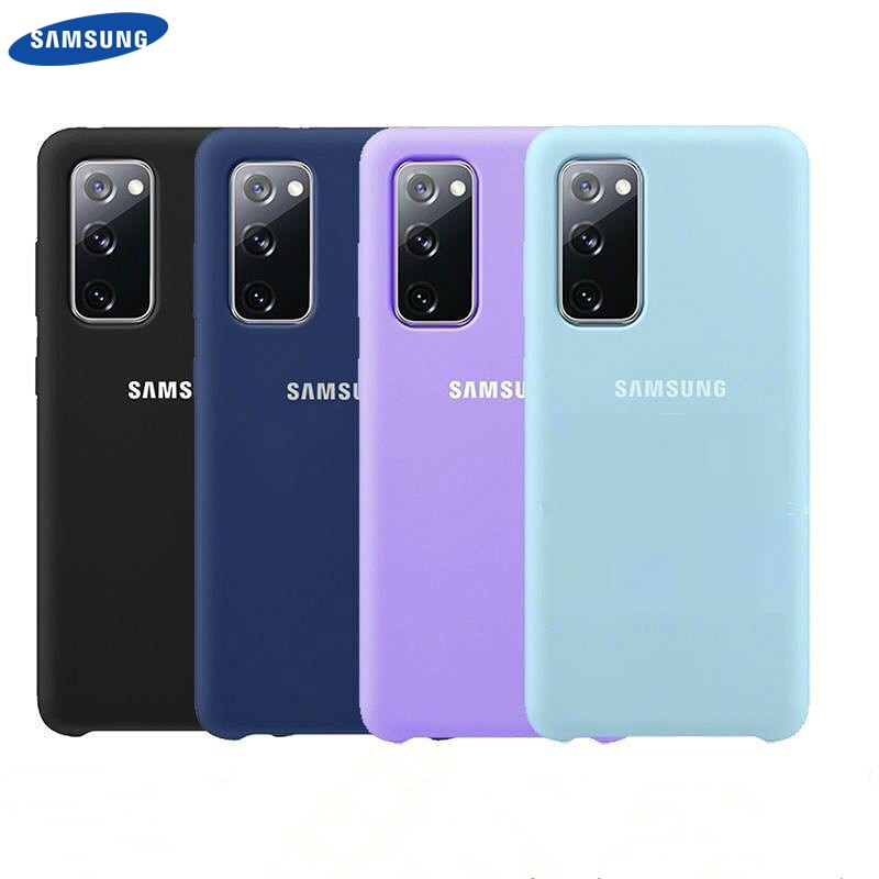 S20FE Case Original Samsung Galaxy S20 FE Ultra Plus S20+ Silky Silicone Cover High Quality Soft-Touch Back Shell