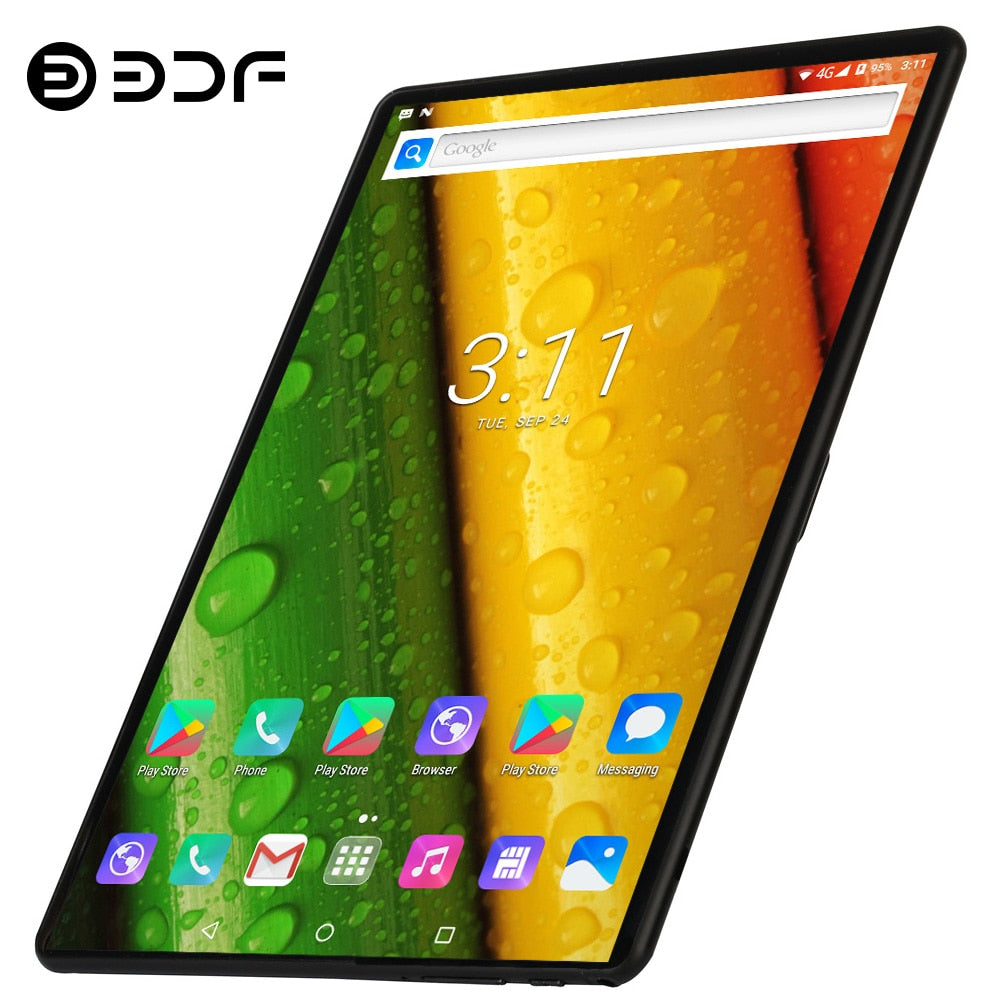 BDF P50 New 10.1 Inch Tablets Octa Core 8GB RAM 256GB ROM Android 12 Google Play Dual 4G Network Bluetooth WiFi Tablet PC
