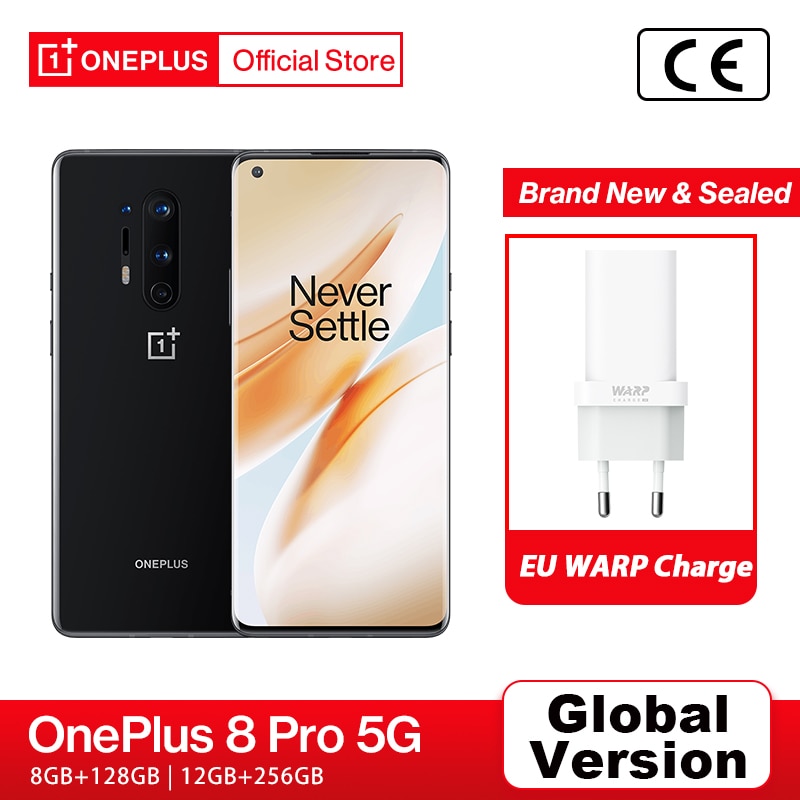 Global Version OnePlus 8 Pro 5G Smartphone Snapdragon 865 12GB 256GB 6.78 120Hz Fluid Display 48MP Quad OnePlus Official Store