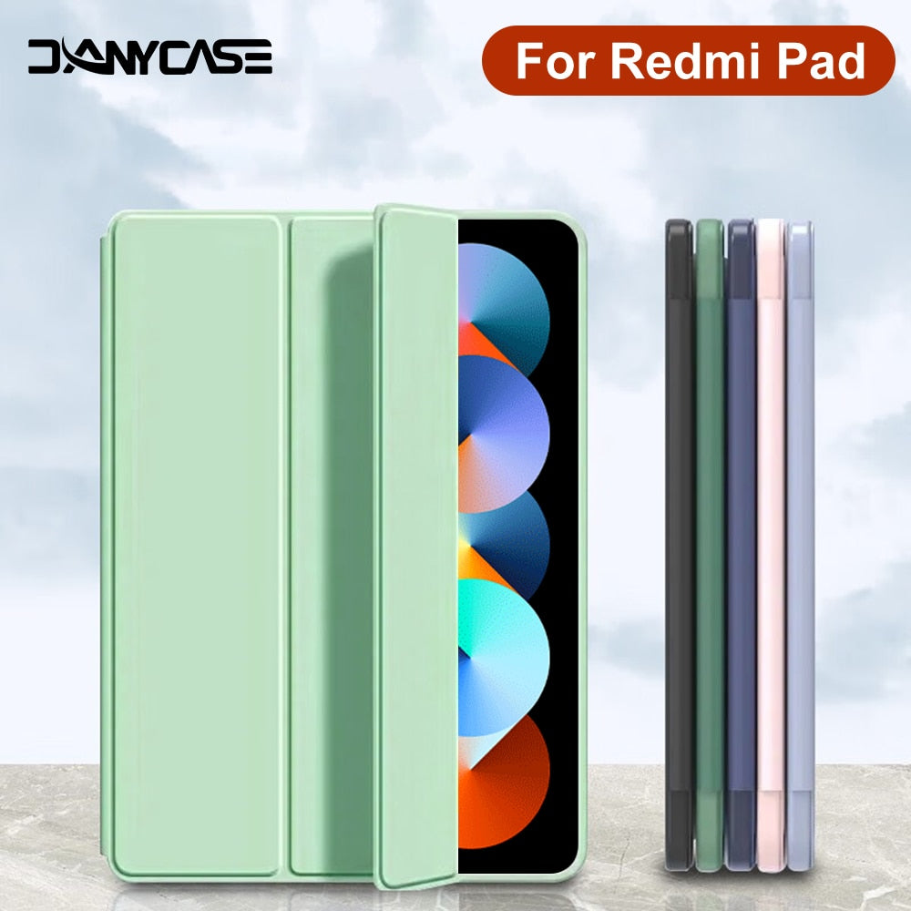 Case For Xiaomi Redmi Pad 10.61" 2022 Flip Stand PU Protective Cover For Redmi Pad 10.61in Leather Shell Tablet Protective Case