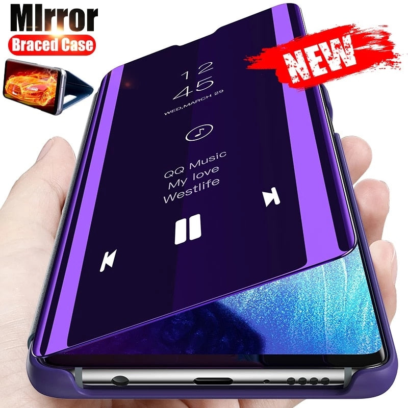 Smart Mirror Magnetic Flip Case For Samsung Galaxy A53 5G A73 A33 A23 A13 4G 2022 A 53 33 73 13 23 Stand Cover Shockproof Fundas