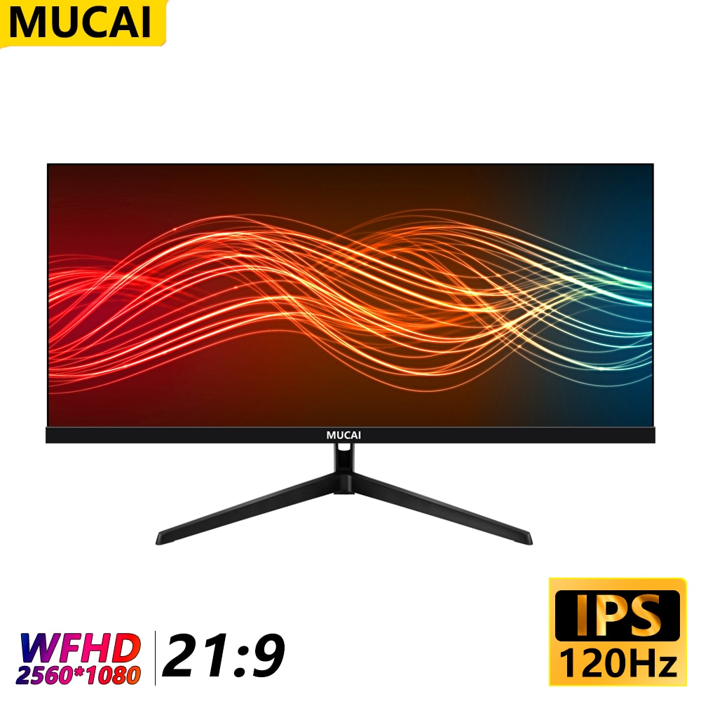 MUCAI 29 Inch Monitor Quasi-2K 120Hz WFHD Wide Display 21:9 IPS Desktop LED Not Curved Gamer Computer Screen DP/2560*1080