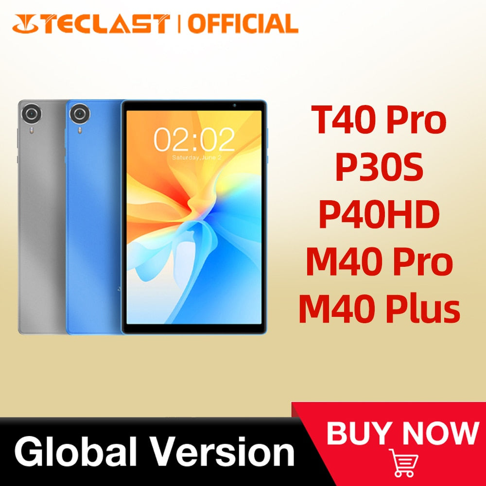 Teclast T40 Pro M40 Plus M40 Pro P30S P40HD P20S Tablet 8G RAM 128G ROM Octa Core 4G Network Android 12 Type-C GPS BT5.0 Wifi