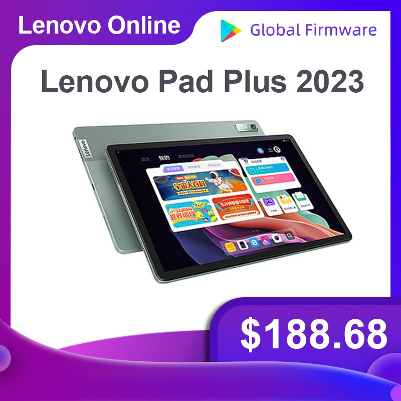 Global Firmware Original Lenovo Pad Plus 2023 MediaTek Helio G99 6GB 128G 11.5inch LCD Screen 7700mAh