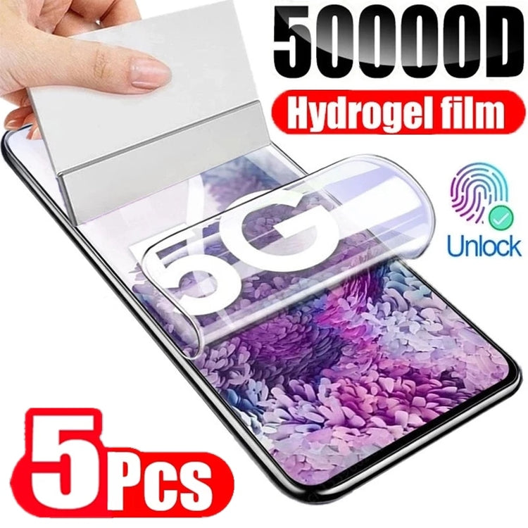 5Pcs Hydrogel Film for Samsung S21 S23 S22 Ultra S8 S9 S10 Plus S21FE Screen Protectors for Galaxy Note 20Ultra 10 9 8 Plus S10E