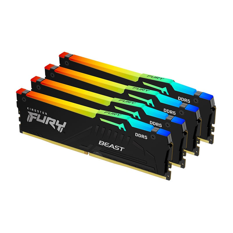 Kingston FURY Beast DDR5 RAM RGB AMD EXPO 16GB 32GB 5200MHz 5600MHz 6000MHz Desktop AMD Intel CPU Motherboard Memory RAMs 1.1V