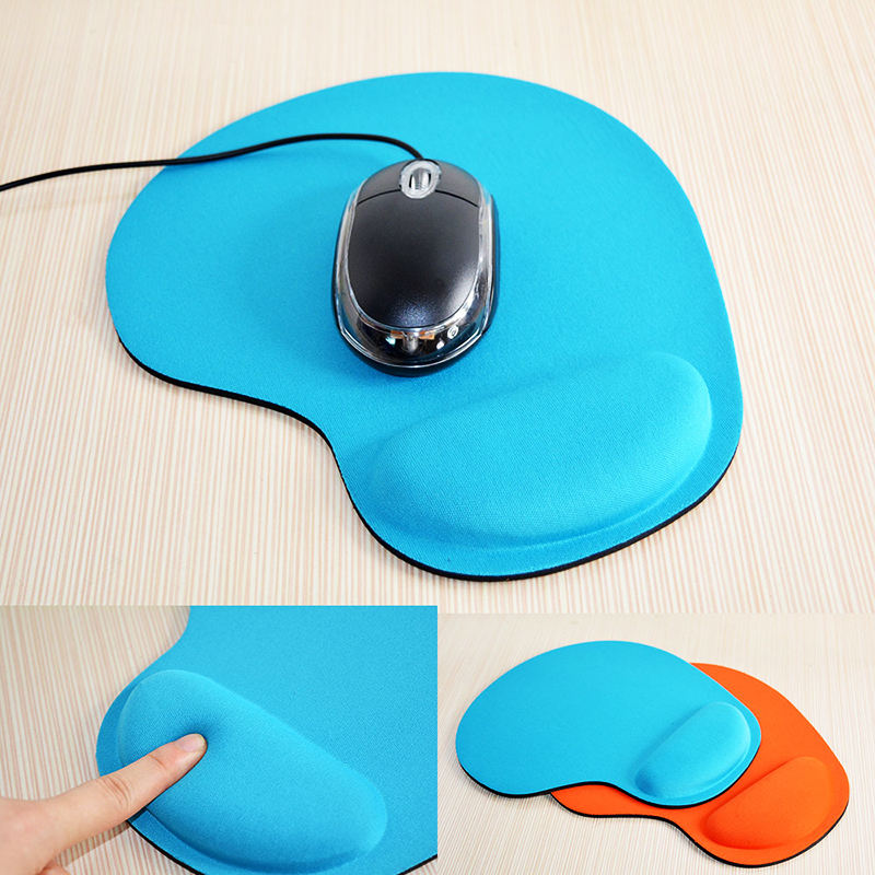 Rubber Mouse Pad Gel with Wrist Support Solid Color Soft Anti-slip Mousepad for Office Desktop Ergonomic Desk Mice Mats Ковер