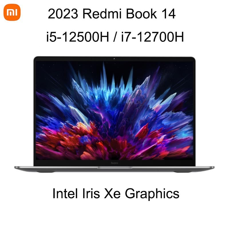 2023 Xiaomi RedmiBook 14 Laptop 14 Inch 2.8K 120Hz Ultra Retina Screen Netbook i5-12500H/i7-12700H 16GB 512GB Notebook Computer