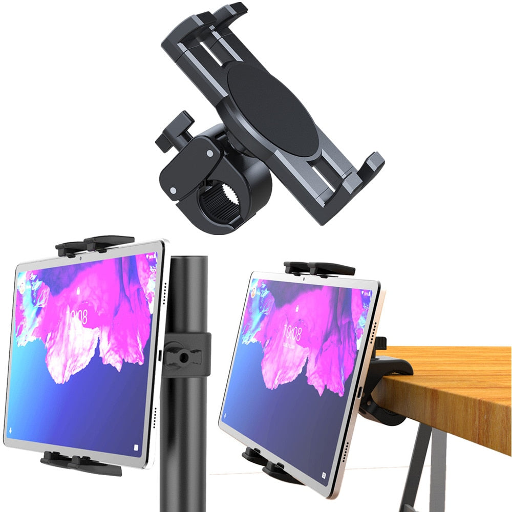 Handlebar Tablet Clamp Mount for 4.7 to 13 inch Motorcycle Bicycle Scooter Clip Phone Holder for iPad 12.9 S8 S7 Fe Plus Stand