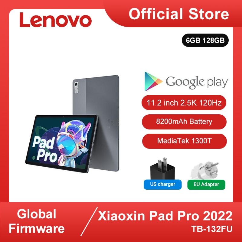Global Firmware Lenovo Xiaoxin Pad Pro 2022 Snapdragon 870 8GB 128GB Tablet 11.2'' OLED 2.5K 120Hz Screen 8200mAh 68W Charge