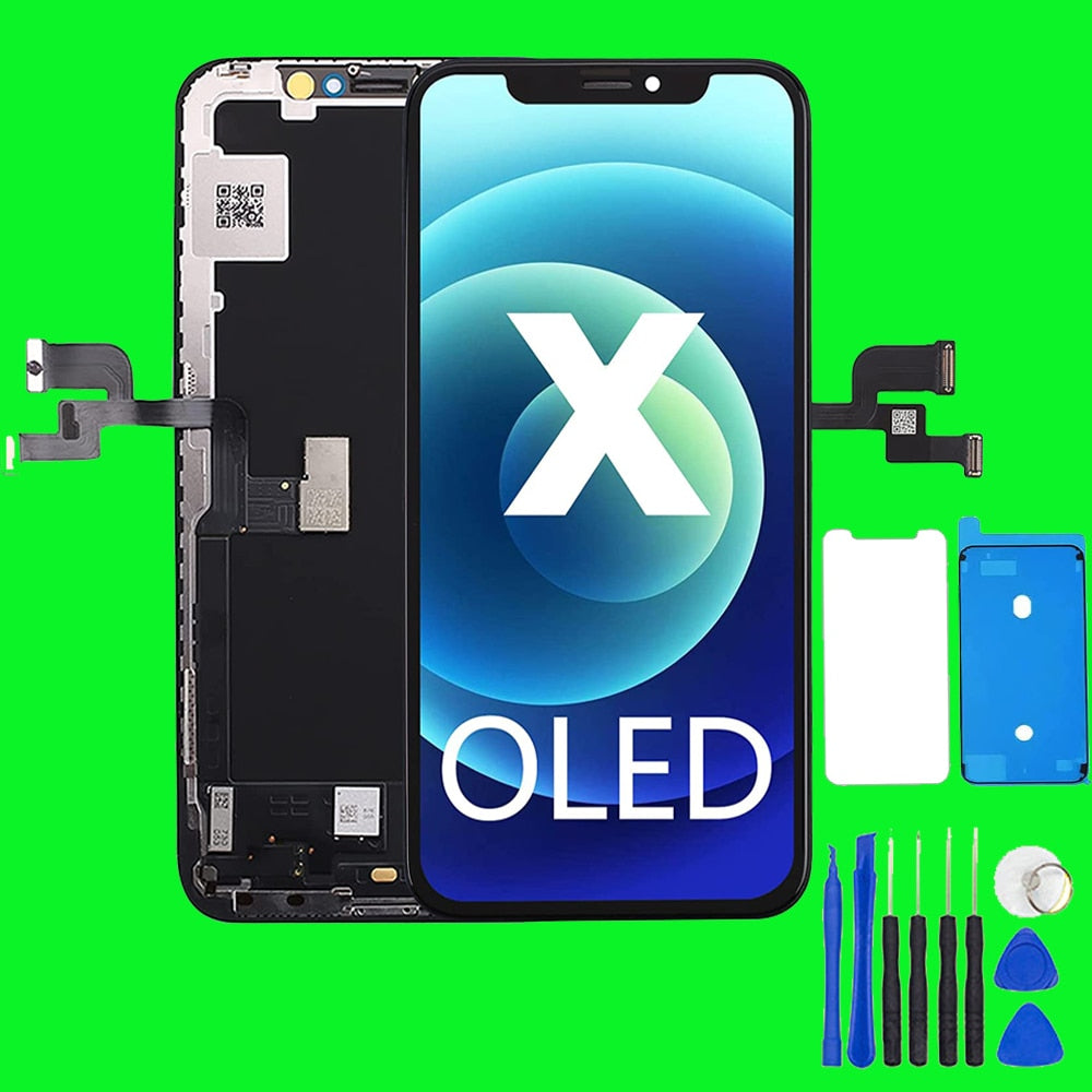 OLED Pantalla For iphone X LCD XR 11 Screen OLED LCD Display Touch Screen Digitizer Assembly For iPhone X XS Max LCD Replaceme