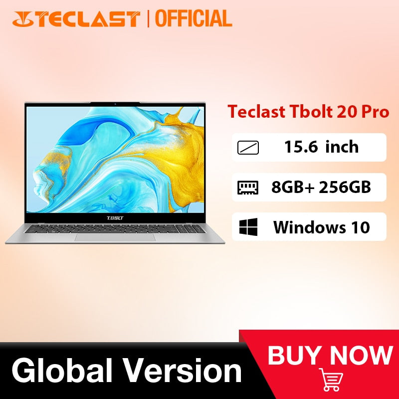 Teclast Tbolt 20 Pro Laptop Intel Core i5-8259U 15.6 inch 1920x1080 FHD 8GB RAM 256GB SSD Windows 10 USB2.0 3.0 Type-C Notebook