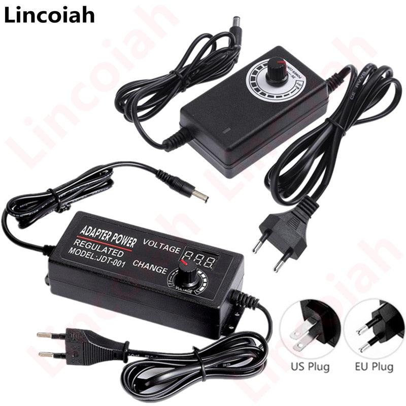 Adjustable AC To DC Power Supply 3V 5V 6V 9V 12V 15V 18V 24V 1A 2A 5A Power Supply Adapter Universal 220V To 12 V Volt Adapter