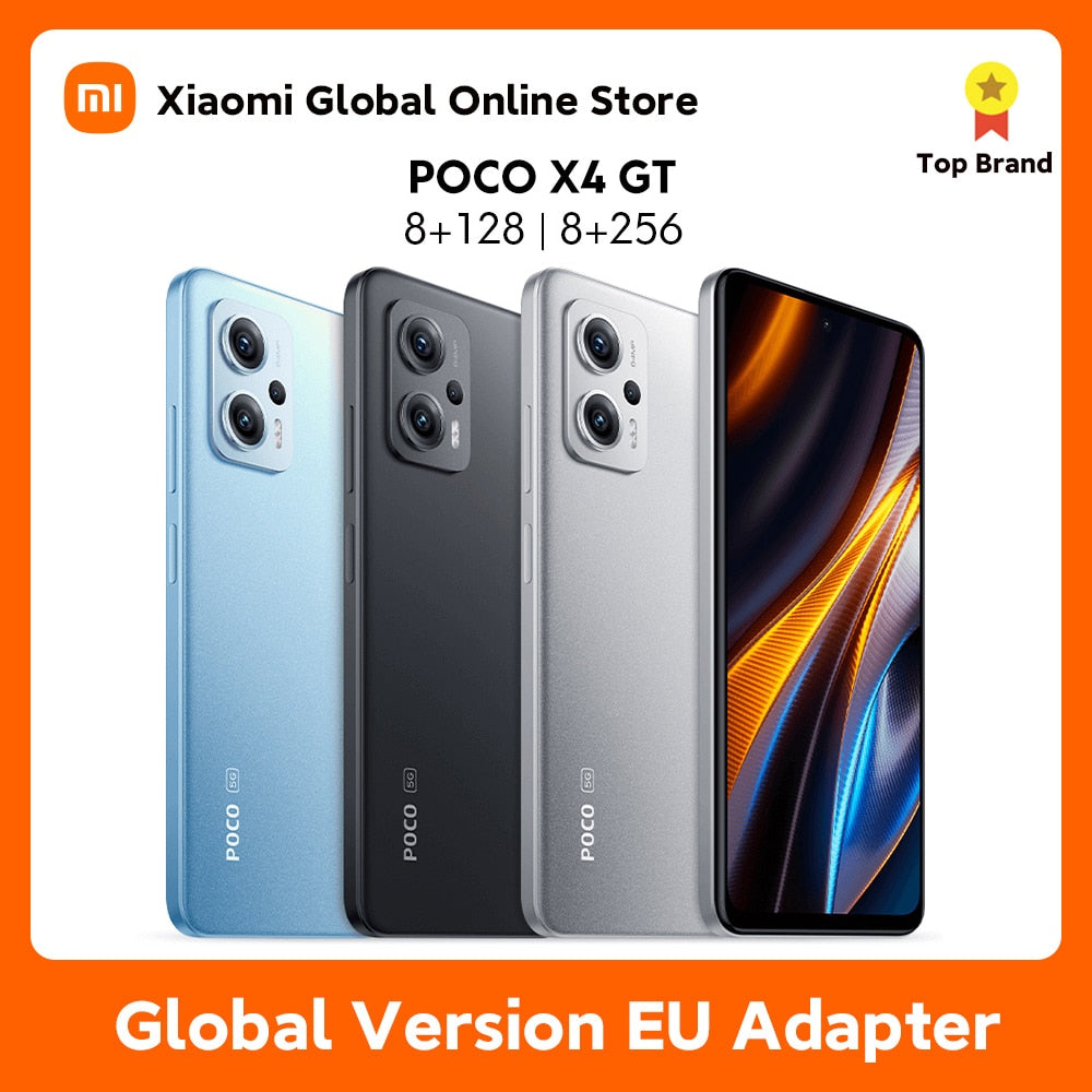POCO X4 GT 5G Global Version 128GB/256GB Dimensity 8100 144Hz DynamicSwitch Display 64MP Triple Camera 67W Charging