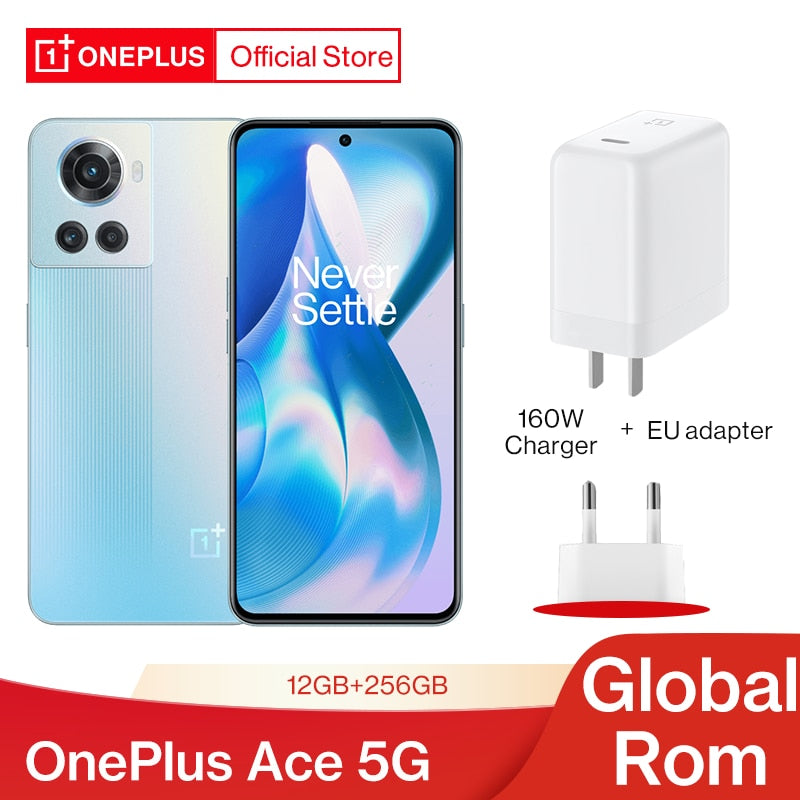 OnePlus Ace 5G MTK Dimensity 8100 MAX Global Rom 12GB 256GB 150W Fast Charging Mobile Phones 120Hz  AMOLED  Android