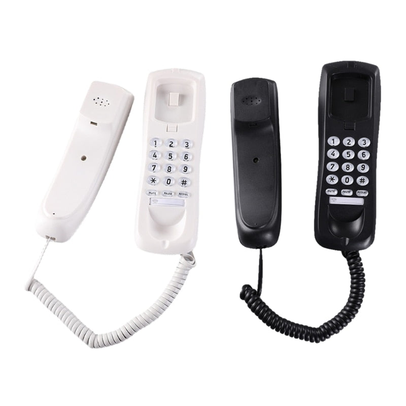 Wall-Mounted Caller ID Telephone Wall Phone Fixed Landline Wall Hanging Telephones for Home and Office Use