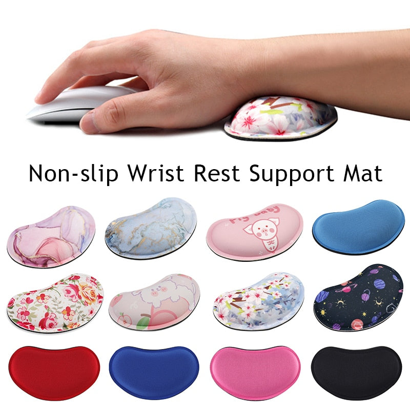 Gaming Mouse Pad Mice Wrist Rest Support Pad Ergonomic Soft Non-slip Wrist Rest Support Mat Computer Mousepad for Office
